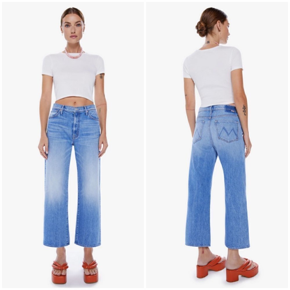 💕MOTHER SUPERIOR💕 The Dodger Ankle Jeans ~ Romaine Calm 29 NWOT